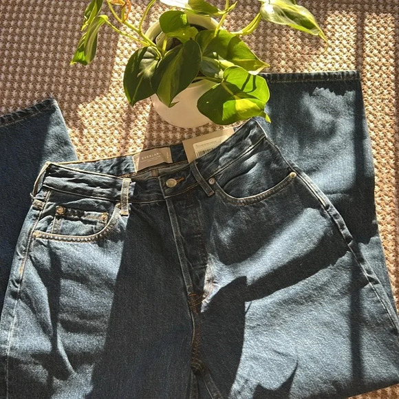 Everlane NWT High Rise Cheeky Straight Denim Jeans - Picture 5 of 6